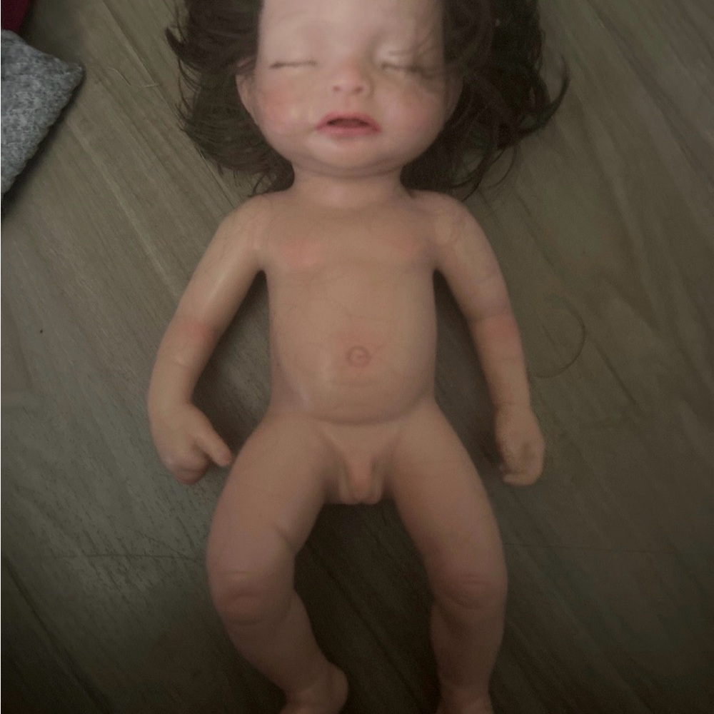 Amazon Essentials Baby Doll with Dark Brown Hair